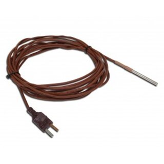 Thermocouple Type T, 5 x 50mm Waterproof Stainless Steel Tip, 3m Lead, -60C to +200C