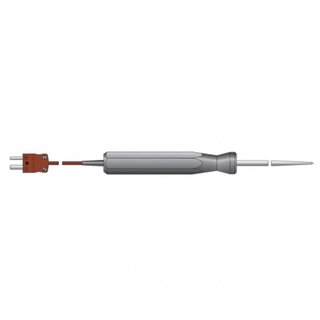Insertion Probe with Handle, Thermocouple Type T, 3.3mm x 130mm, -75 to +250C