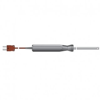 Air or Gas Probe, Thermocouple Type T, 130mm, -75 to +250C